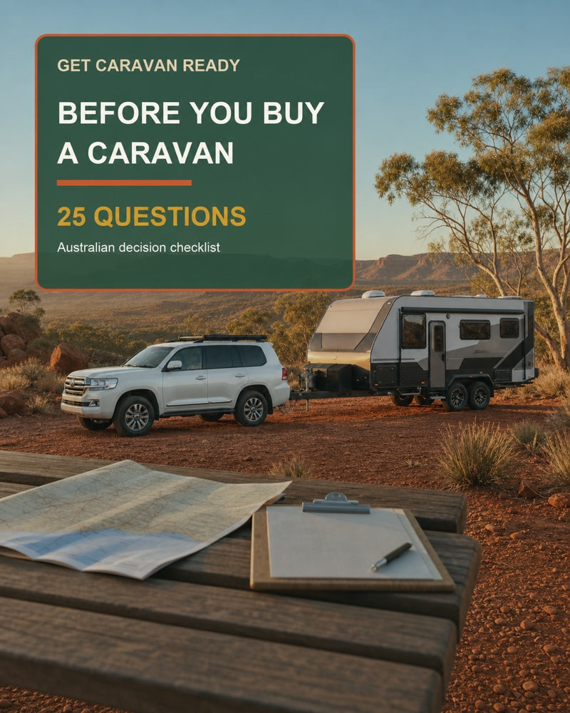 Before You Buy a Caravan: 25 Questions Australian checklist — portrait product cover