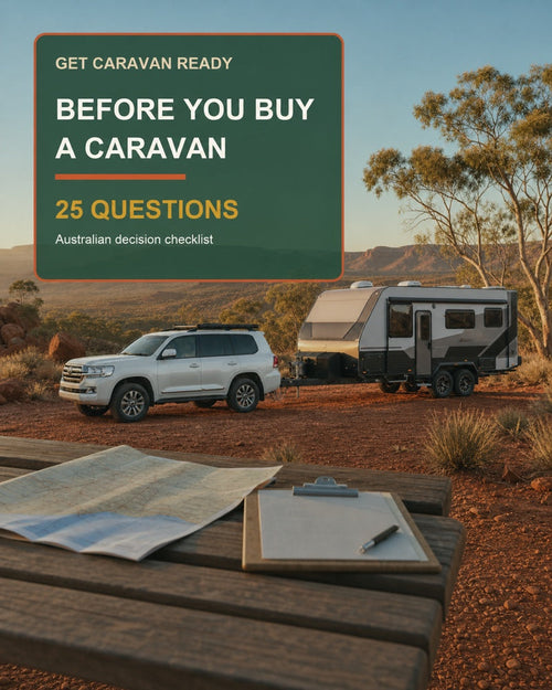 Before You Buy a Caravan: 25 Questions Australian checklist — portrait product cover