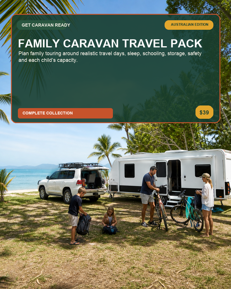 Family Caravan Travel Pack — Australian caravan digital product