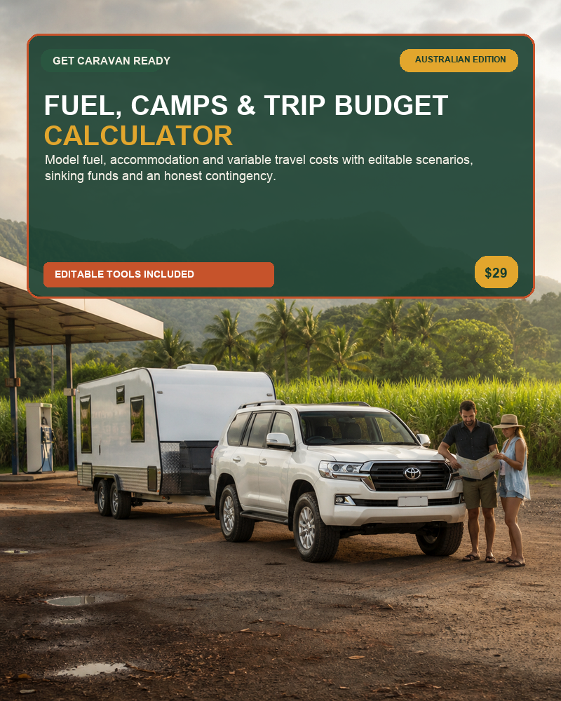 Fuel, Camps & Trip Budget Calculator — Australian caravan digital product