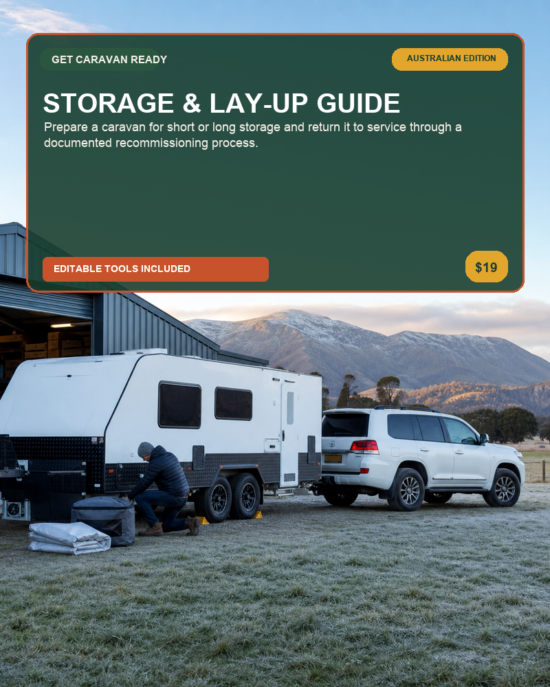 Storage & Lay-Up Guide — Australian caravan digital product