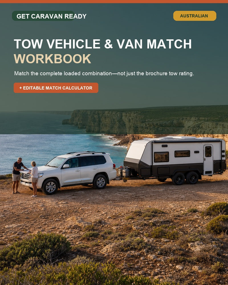 Tow Vehicle and Van Match Workbook Australian caravan guide cover