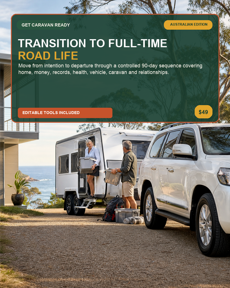 Transition to Full-Time Road Life — Australian caravan digital product