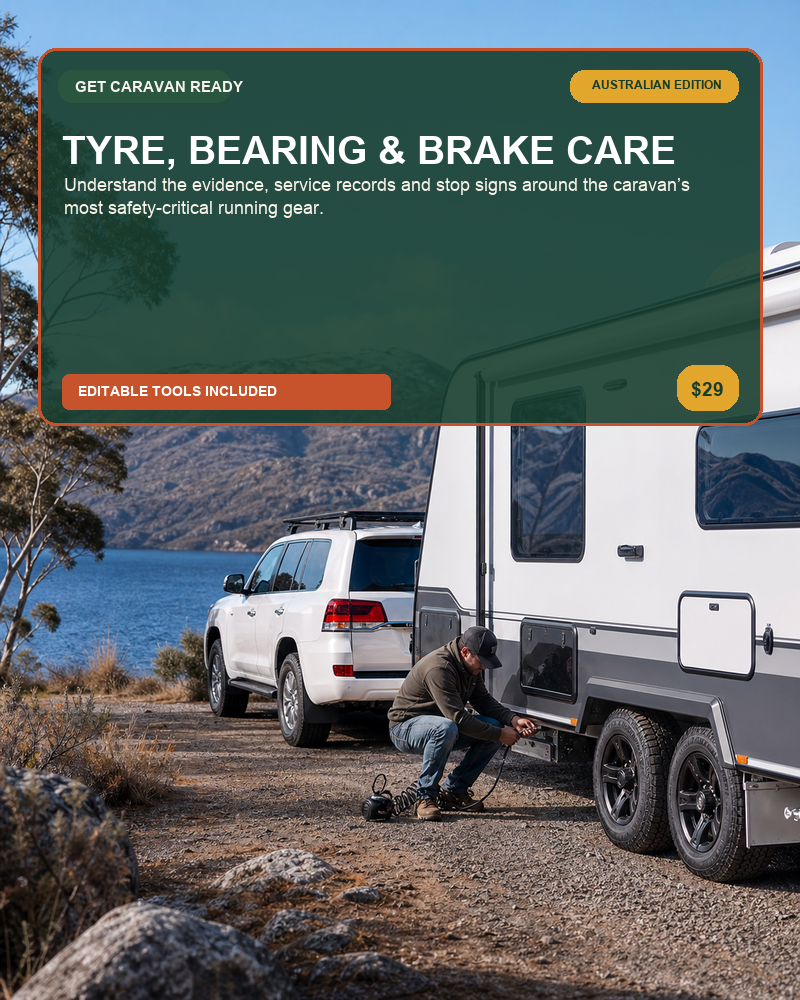 Tyre, Bearing & Brake Care — Australian caravan digital product