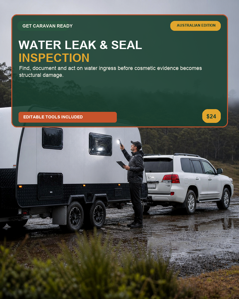 Water Leak & Seal Inspection — Australian caravan digital product