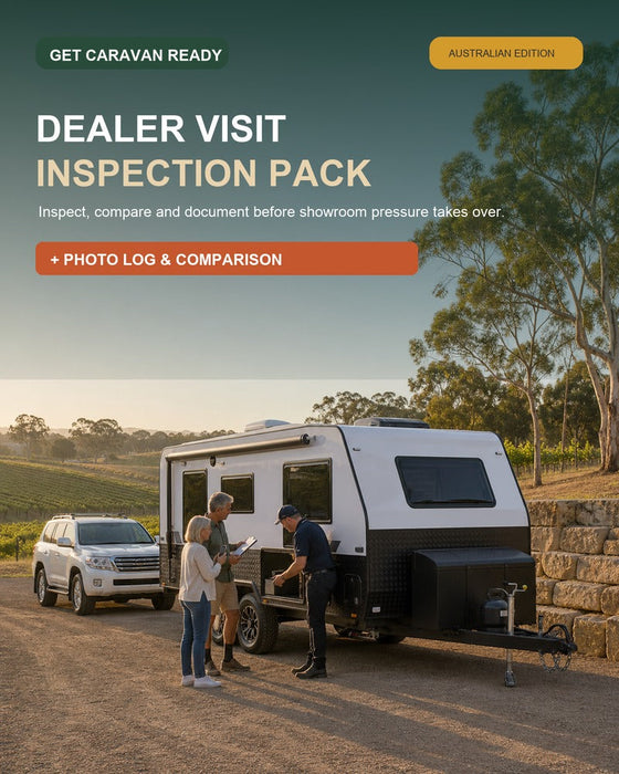 Dealer Visit Inspection Pack Australian caravan product cover
