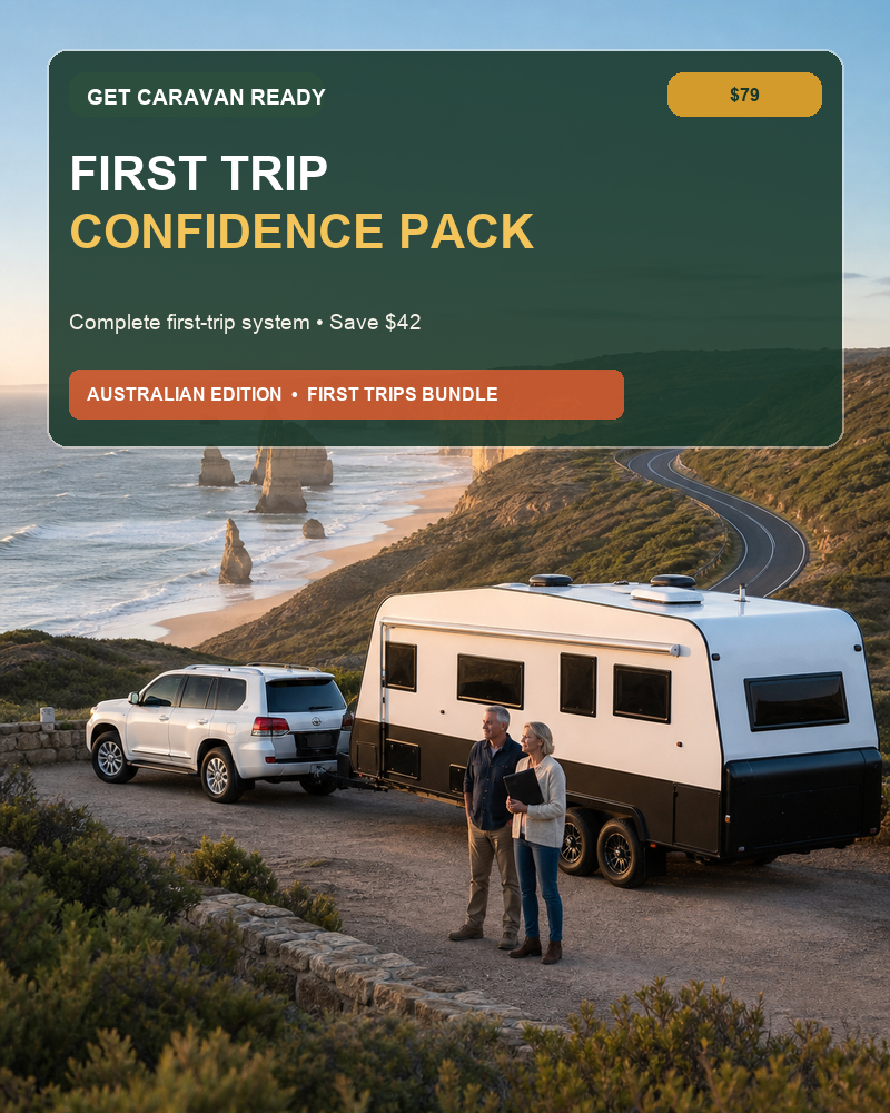 First Trip Confidence Pack Australian caravan bundle cover