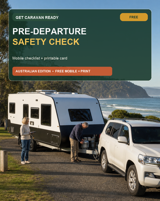Pre-Departure Safety Check free Australian caravan guide cover